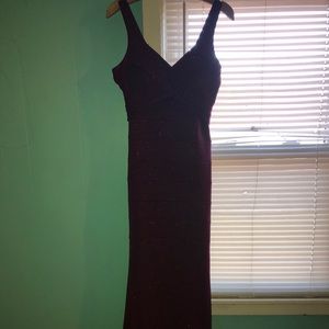 Dark purple prom dress
